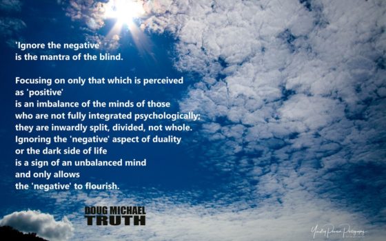 Ignoring the Negative is a Fool’s Game